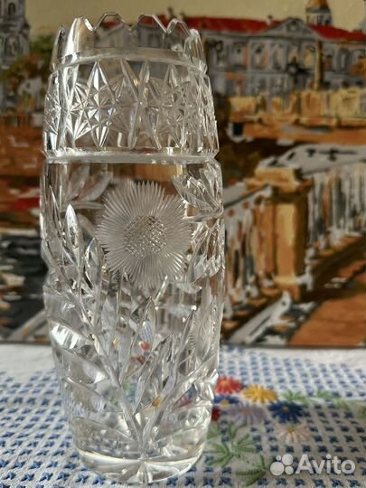 Хрустальная ваза