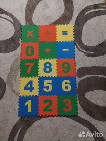 Развивающий коврик цифры