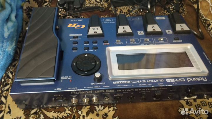 Гитарный Roland GR-55 с датчиком GK-3 и кабелем
