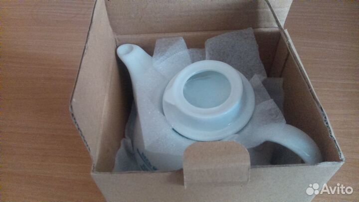 Чайник фарфоровый заварочный с чашкой