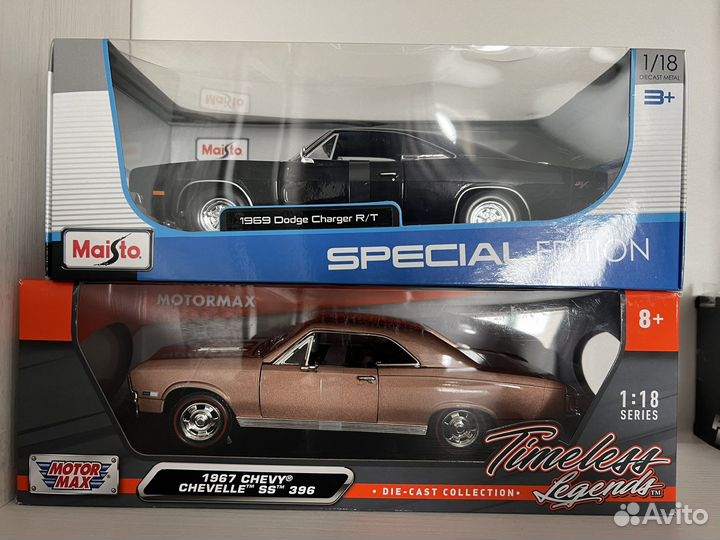 Модель Maisto 1:18 1969 Dodge Charger R/T