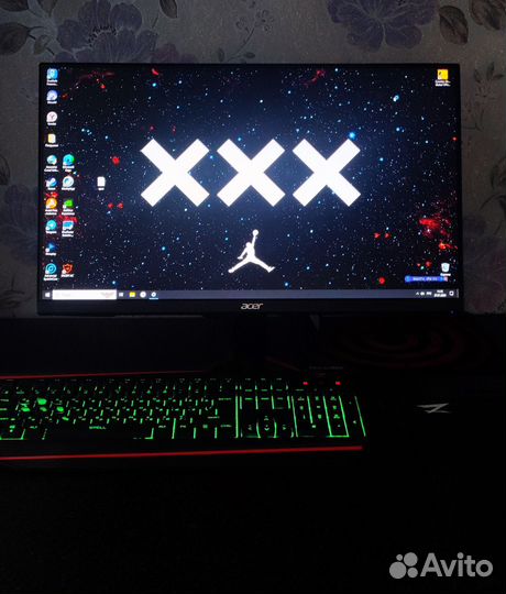 Монитор для компьютера Acer vg240y 75 гц