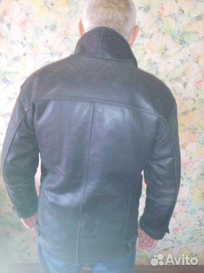 Кожаная куртка Hugo Boss 52р