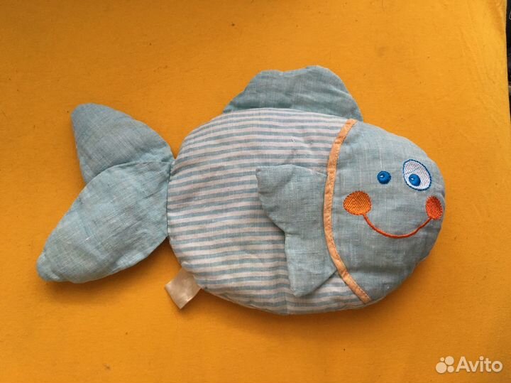 Грелка с вишневыми косточками Мякиш-рыбка