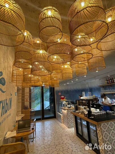 Абажуры плетеные