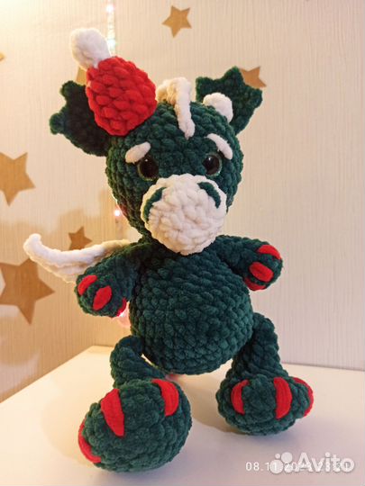 Вязаный Дракоша. Ручная работа