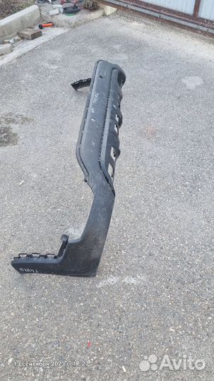 Юбка заднего бампера kia rio xline