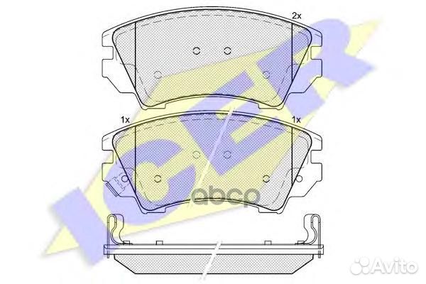 Колодки торм. дисковые Insignia 181913 Icer