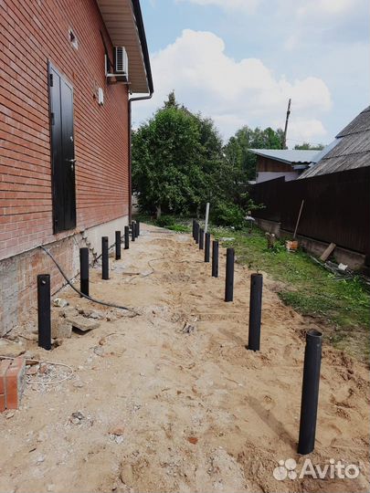 Винтовые сваи под ключ установка.Свайный фундамент