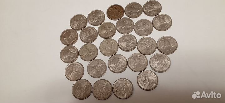 Монеты 10 рублей 1993 год магнитная-26 штук