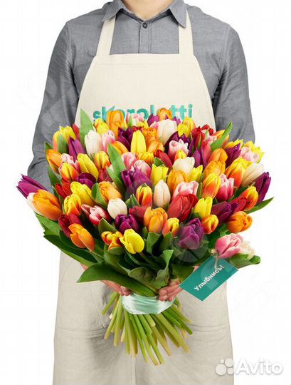 Тюльпаны Mix 101 шт