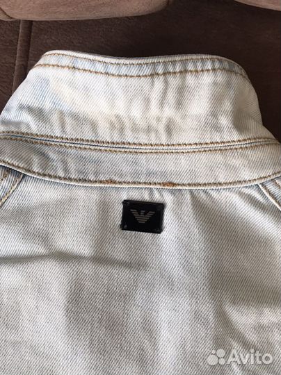 Джинсовая куртка для девочки armani
