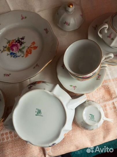 Чайный сервиз фарфор СССР