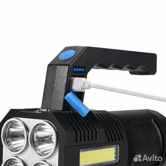 Фонарь акк. smiling shark 857A Black