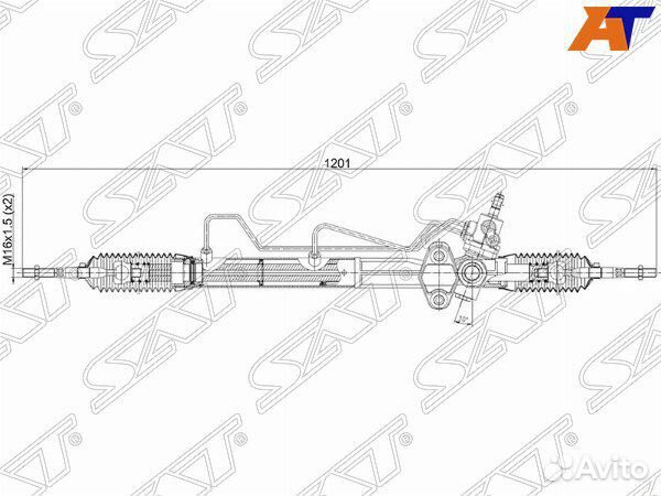 Рейка рулевая mitsubishi pajero