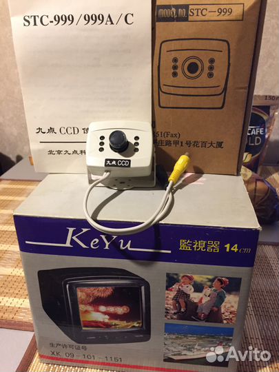 Видеокамера+монитор для видеонаблюдения