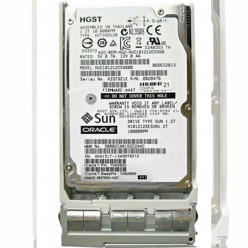 [7082883] Жесткий Диск Sun 7082883 1.2tb Sas 2,5" Hdd