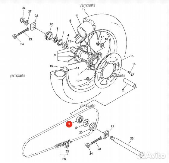 Подшипник Yamaha