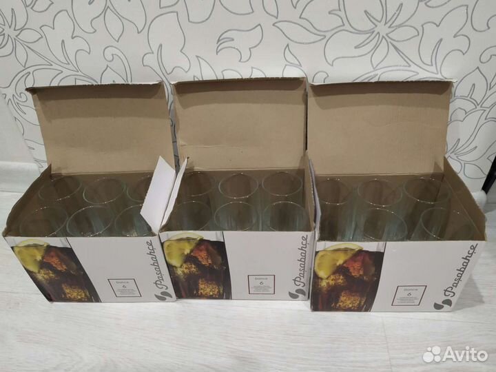 Бокалы высокие (сок/вода) новые