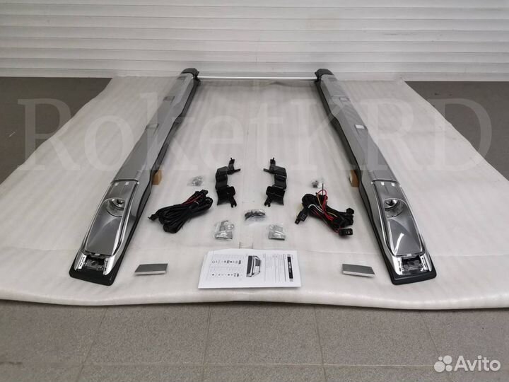 Рейлинги Nissan X-Trail j31 с 2007 с фонарями