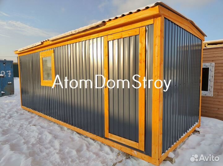 Бытовка деревянная утепленная с электрикой