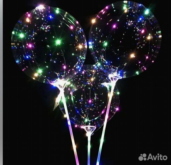 Шары 100 светящиеся