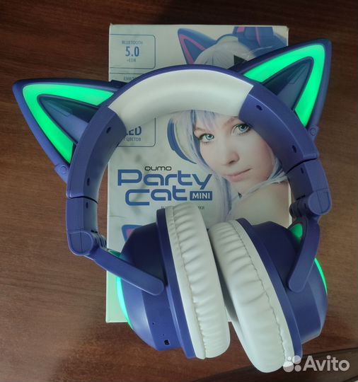 Беспроводные наушники Qumo Party Cat Mini
