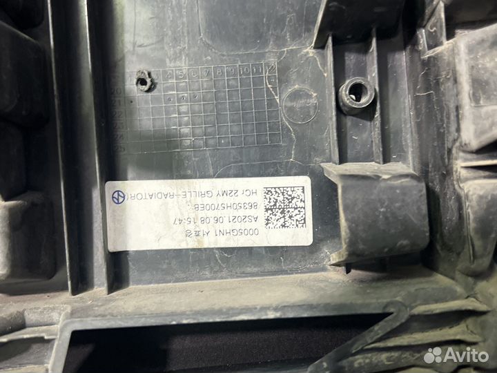 Решетка радиатора хюндай солярис 2022 глянец