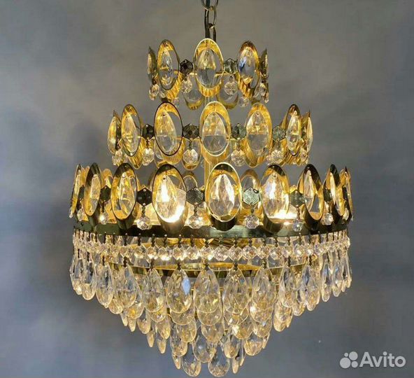 Люстра хрустальная чехия СССР
