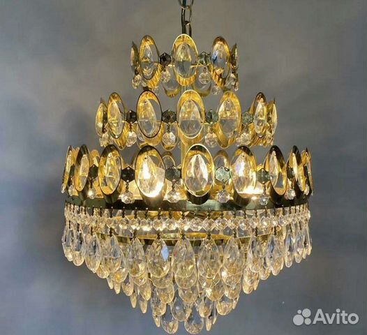 Люстра хрустальная чехия СССР