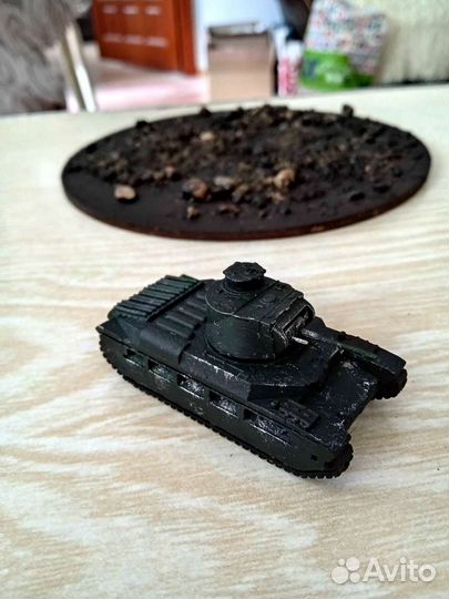 Модель танка Matilda + диорама