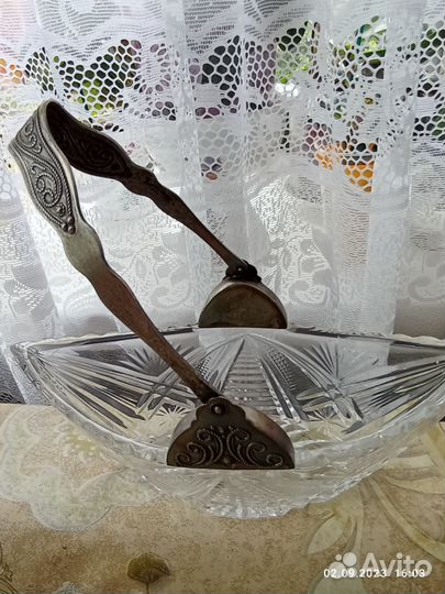 Конфетница мельхиор СССР солонки