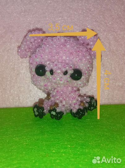 Амигуруми из бисера (свинюшка)