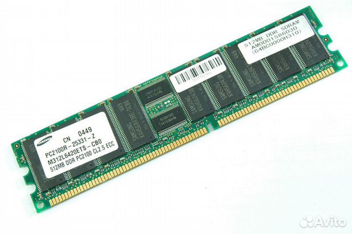 Модуль памяти dimm DDR-I Reg. ECC 512MB PC2100R