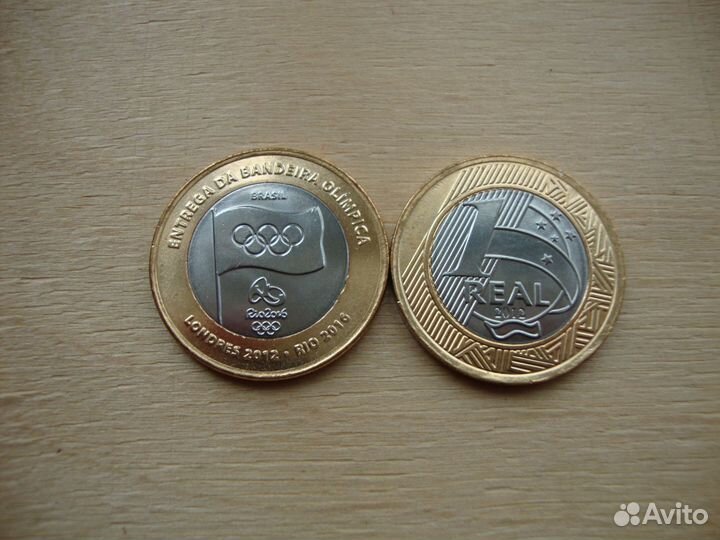 Бразилия Олимпиада 2016 16 монет + Флаг