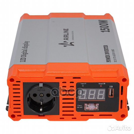 API-1500-08 инвертор 12в-220в, 1500 вт API1500