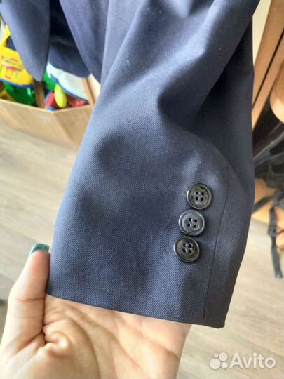 Школьный костюм для мальчика 134 синий