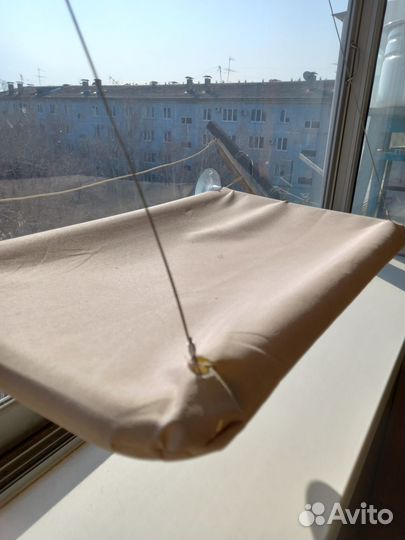 Гамак для кошки на стекло