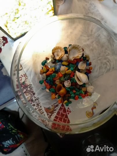 Аквариум 5л с камушками