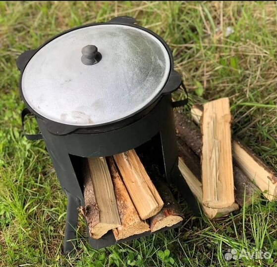 Печь для казана + Казан 6-22л. Полный Комплект