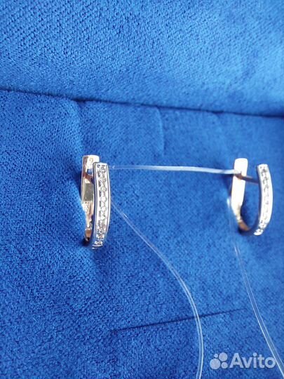 Серьги золотые с бриллиантами Новые