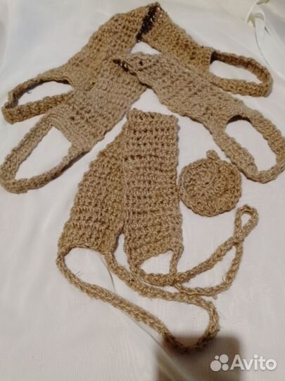 Эко-мочалка из джута