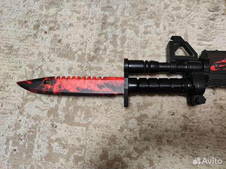 Деревянный автомат M4A4 Active Вой (резинкострел)