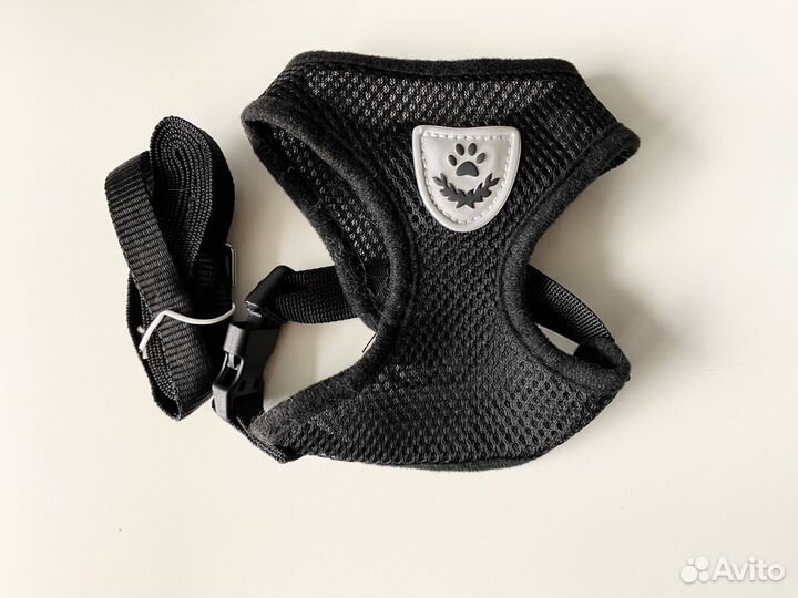 Шлейка поводком для собак и кошек размер S