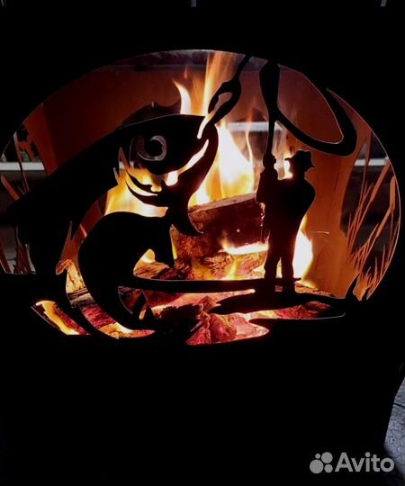 Кастровая чаша с решёткой гриль