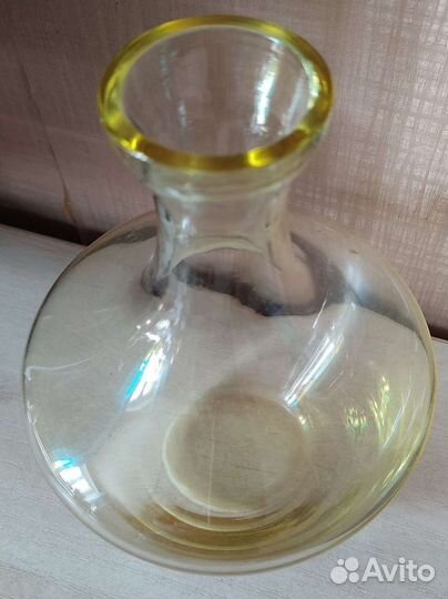 Кружка зелёное стекло и вазы СССР