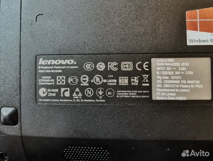 Lenovo G580 Core i7, GeForce 2gb, новый SSD