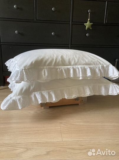 Новая наволочка “французская» с рюшей 50*70