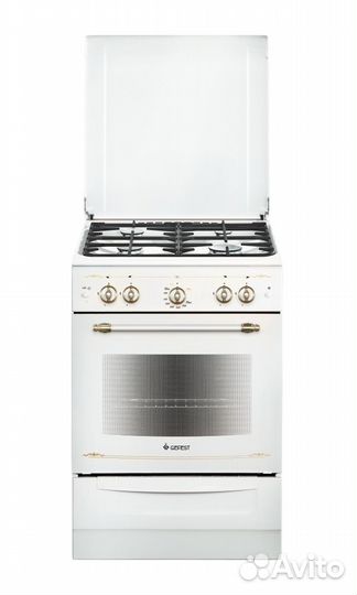 Плита Газовая Gefest пг 6100-02 0185 белый/золотис