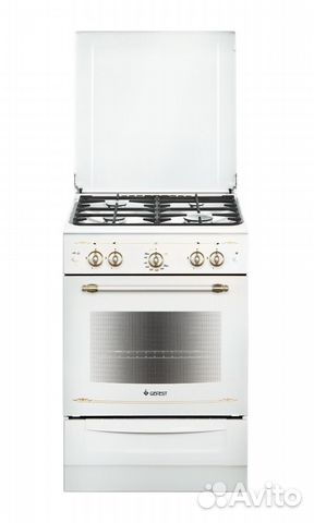 Плита Газовая Gefest пг 6100-02 0185 белый/золотис